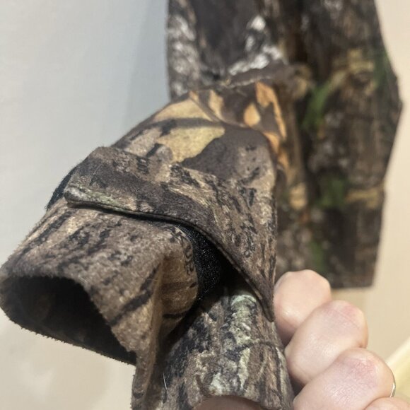 10X Brand Camo Jacket Mossy Oak Break Up Infinity Hooded Hunting Coat Men XL - Picture 9 of 16